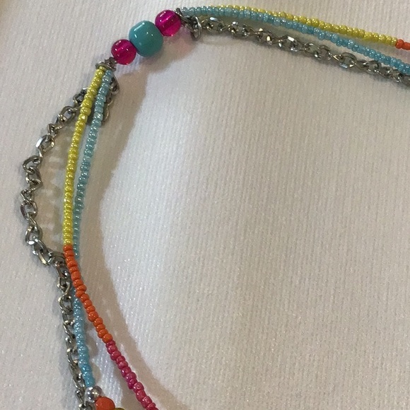 Colorful 2 tiered and 3 tired necklaces - Picture 6 of 10